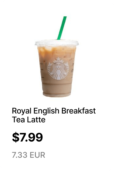 Royal English Breakfast Tea Latte