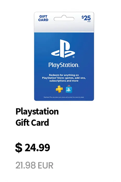 PlayStation gift card